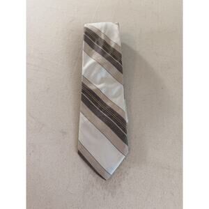 Cliff 007 Collection Necktie Striped in Shades of Brown